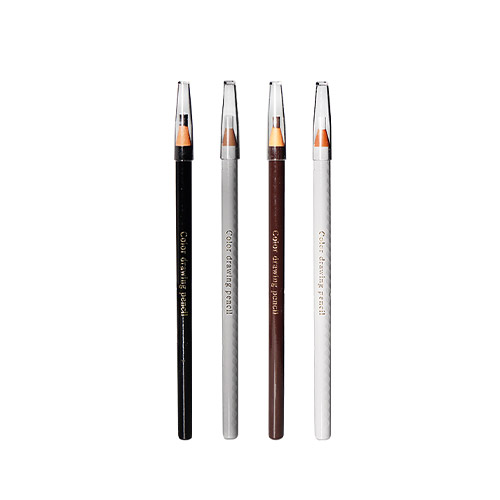 드로잉북 디자인 펜슬 (블랙/브라운/화이트/그레이) 눈썹 전용 디자인펜